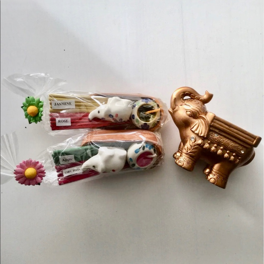 Candle holder and Encens